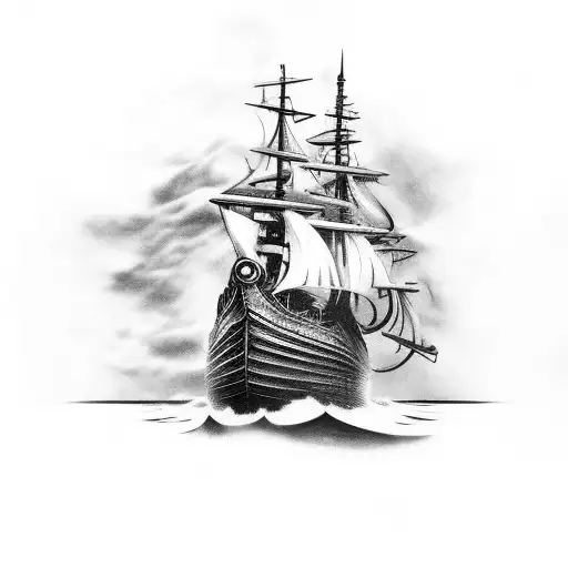 Ship Viking On The Bicep