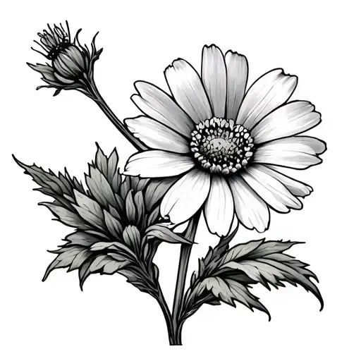 Wildflower With The Stem Saying Wildflower