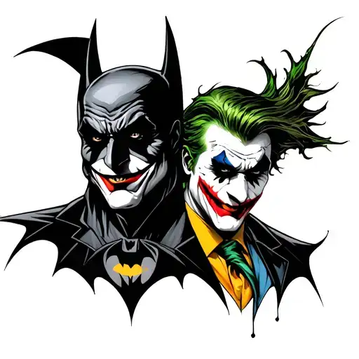 Joker And Batman Logo