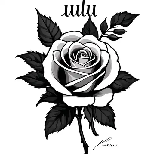 Rose With Lulu Name