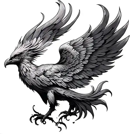 Phoenix Outline Morphing With A Semi Colon