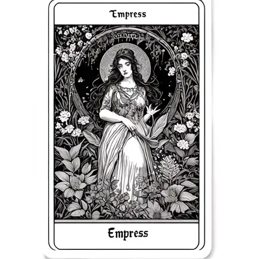 Empress Tarot Fine Line Botanical Garden