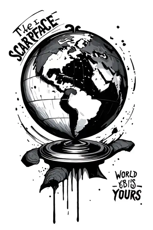 Scarface The World Is Yours Globe