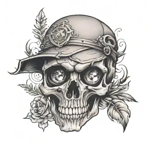 Skull With Gem Inside Eye