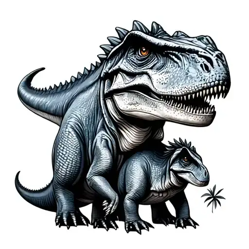 Dinosaur Mom And Baby