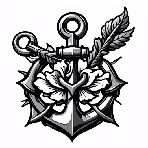 Boat Anchor Winds Compas Rose