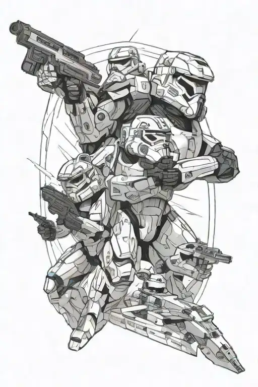 Halo 3 Combined With Star Wars Clone Wars