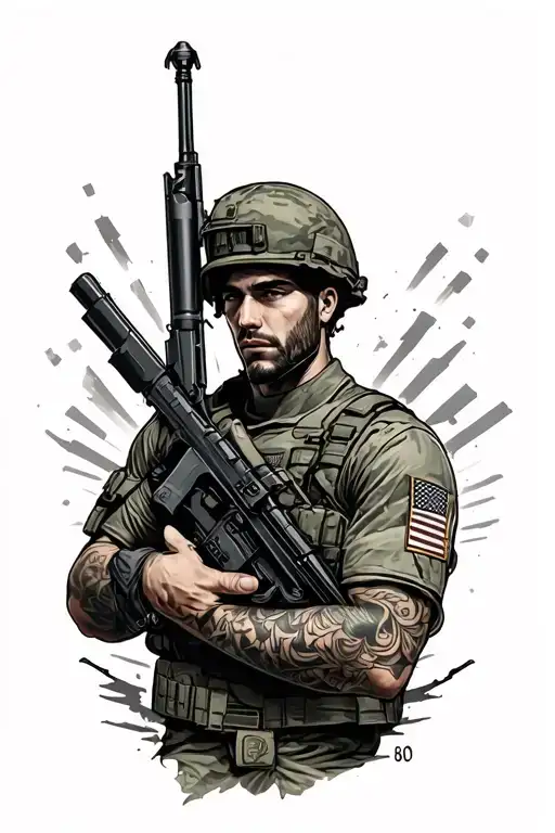 A Military Arm Sleeve