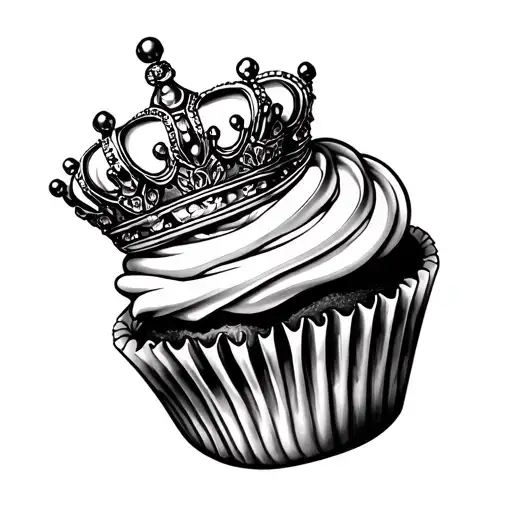 Queen Crown Morphed Into Cupcake