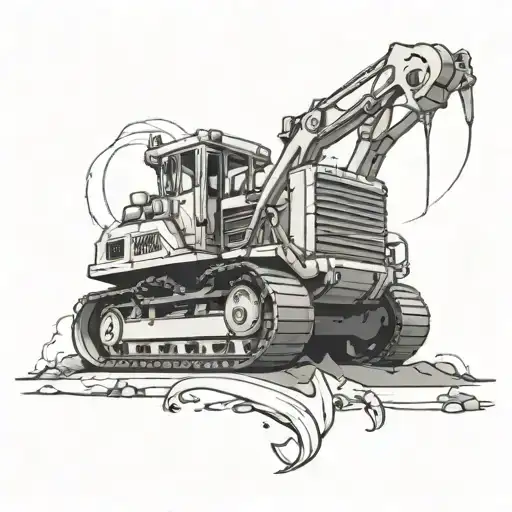 Caterpillar D6 Dozer With Blade Inspired By Venom