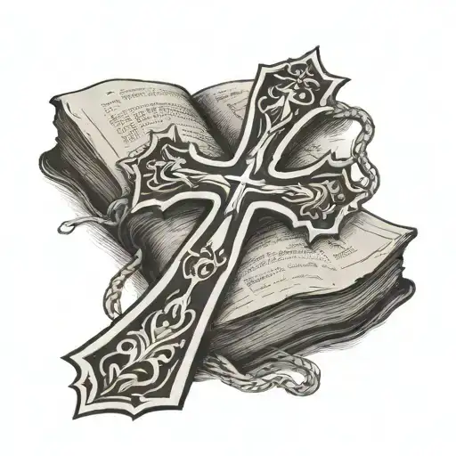 Cross On A Bible