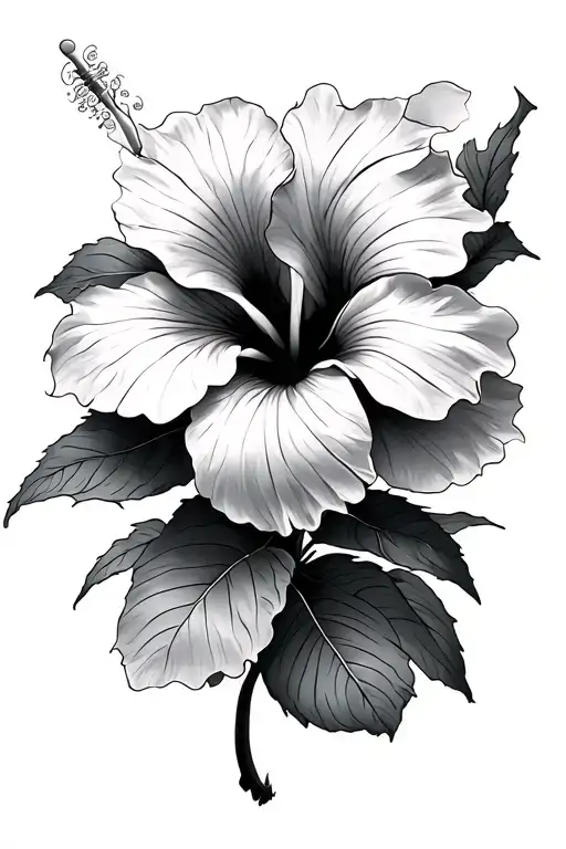 Hibiscus With Shapes