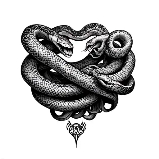 Medusa Gorgon Arms Snakes Wrapped