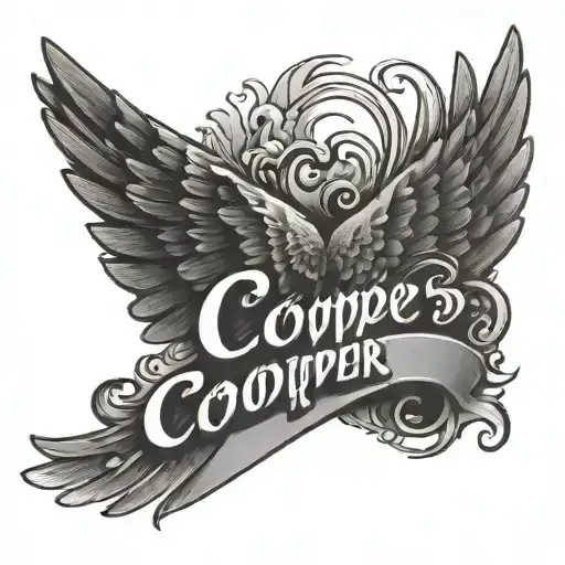 A Wing With The Name Cooper Written
