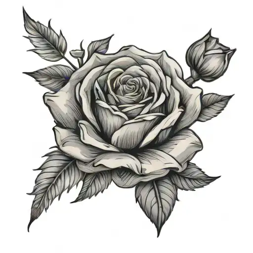 Rose And Aster Flower Blooming