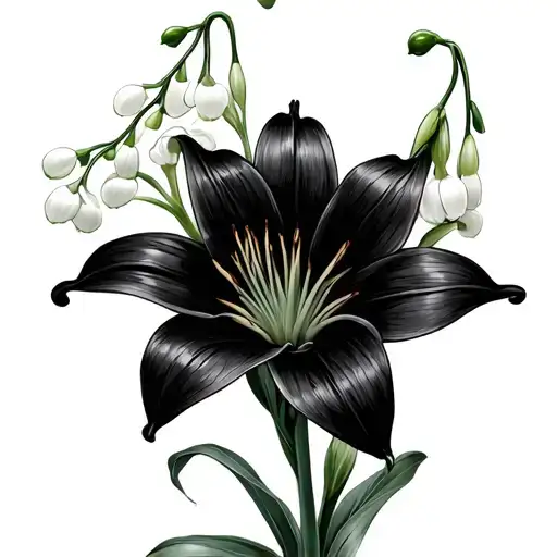 Spider Lily And Lilly Of The Valley Flowers