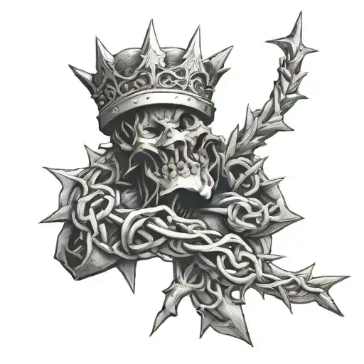 Crown Of Thorns Wrapped Around My Bicep