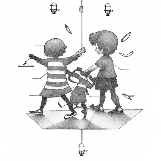 Patents Holding Hands With 2 Children In The Dark