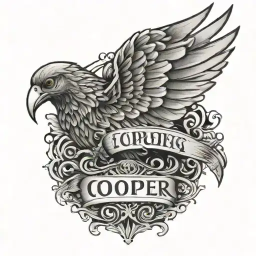 A Wing With The Name Cooper Written
