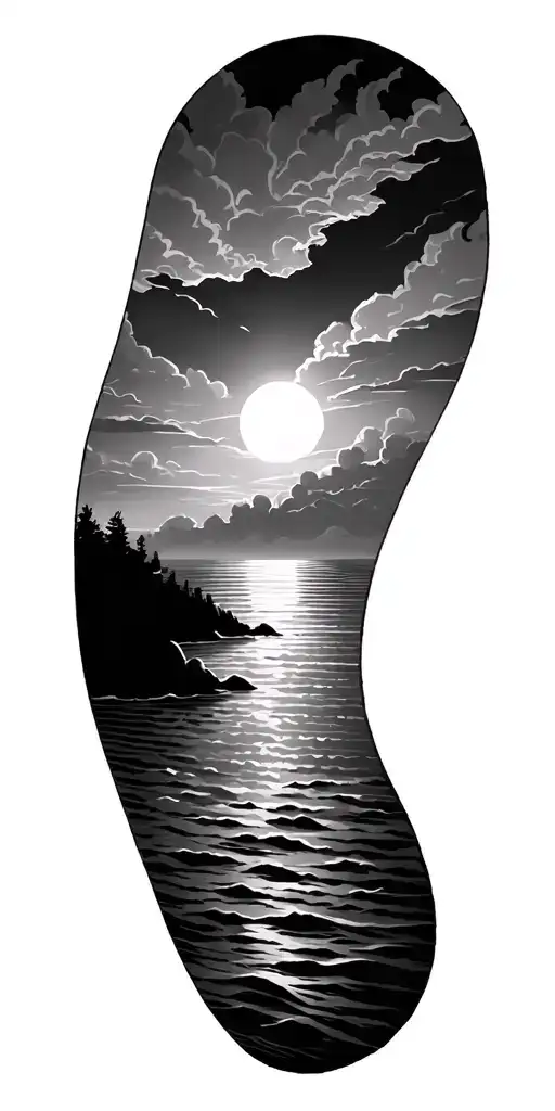 Scenic Ocean View Sunset