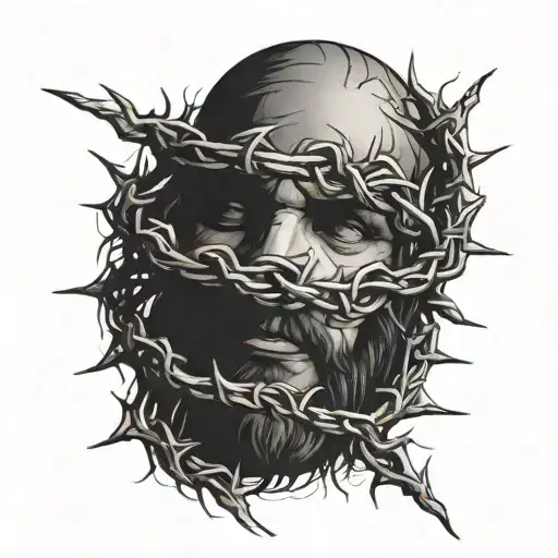 Jesus's Crown Of Thorns Wrapped Around My Bicep