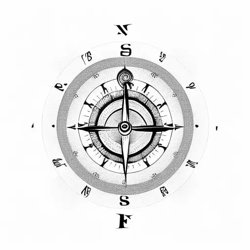 Clock With Compass And Infinite Sign