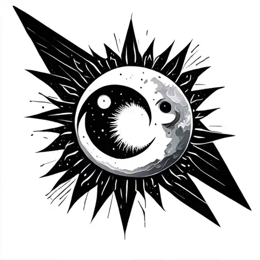 Geometry Travelling Sun Moon