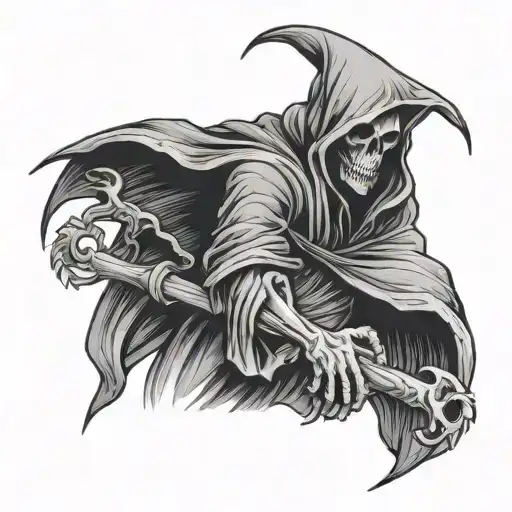 Evil Looking Reaper Standing