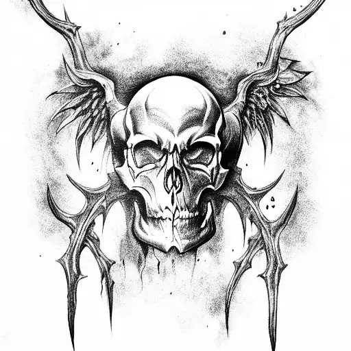 Dark Devil Skull