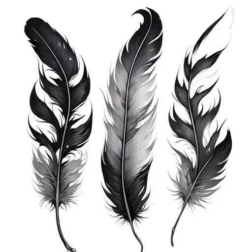 Light Black Feather Vine Wrapping