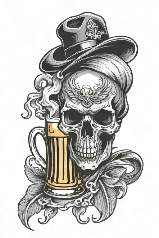 Skull Eagle Beer