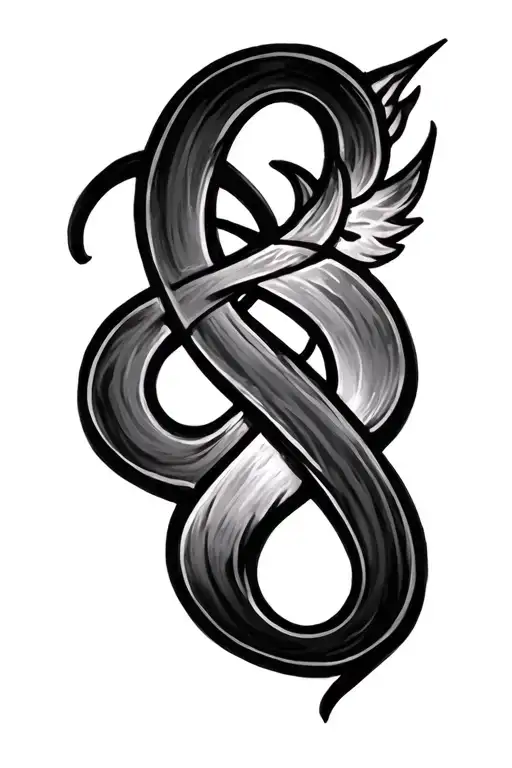 Eternity Symbol With The Names Amren And Altris
