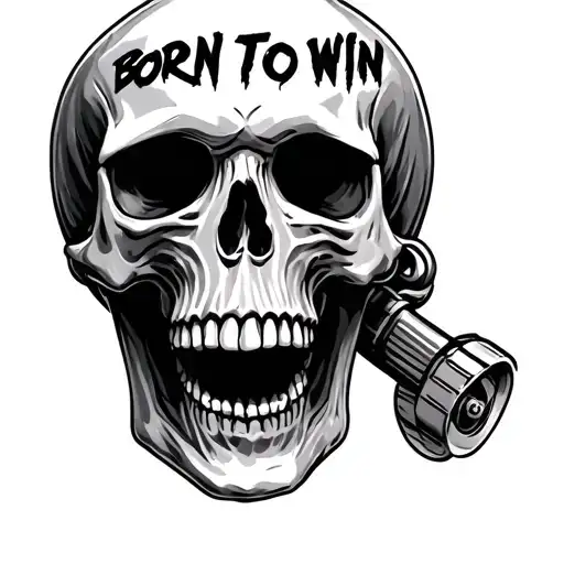 Skull And Dager Born To Win