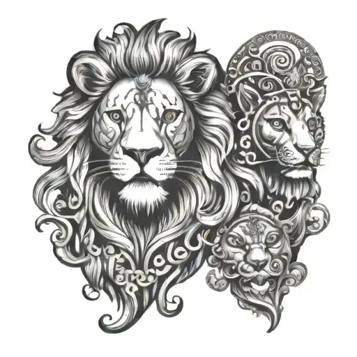 Lion And Hinduism Gods And Lion