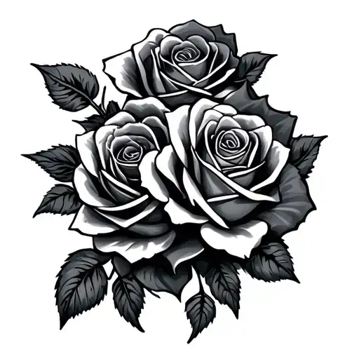 Engine Motor Car Roses Intertwined