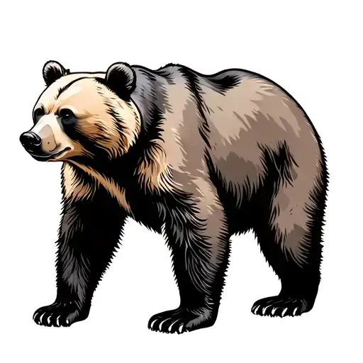 Mama Bear Standing Side