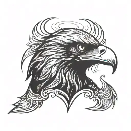 Vintage Eagle Side Face
