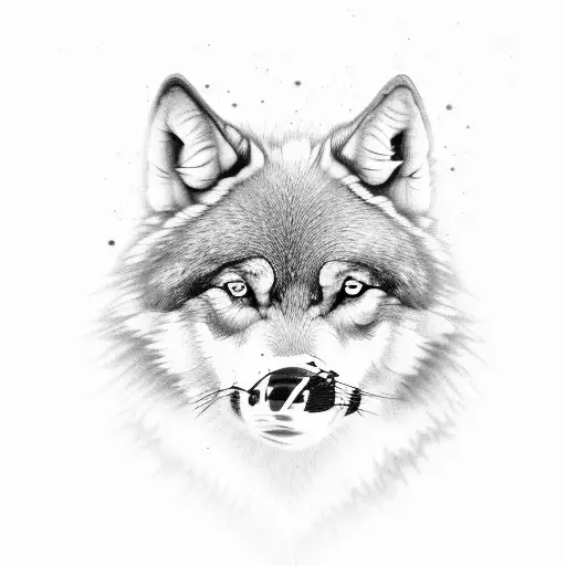 A Pack Of Wolves Hunting Down Prey In A Dark Alley