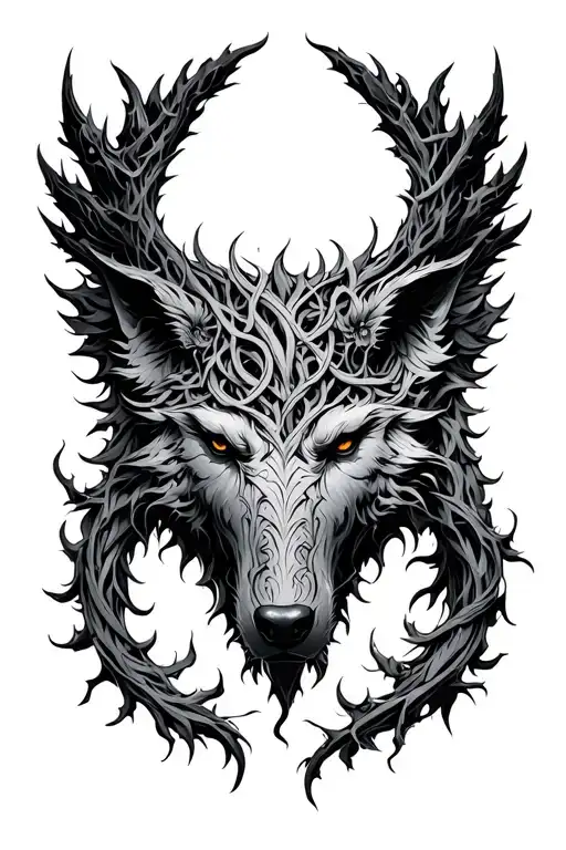 Hel Fenrir Jormungander Yggdrasil Intertwined