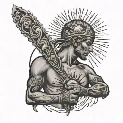 Man Holding Closed Sun