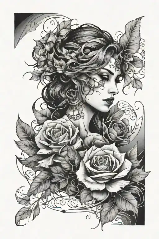 Dark Beautiful Half Sleeve Design Emotional