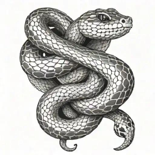 Snake On My Shoulder And On My Back Attached To It Something Unique