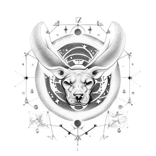 A Tattoo Design Combining The Constellations Of The Zodiac Signs With Elements Of Programming Code