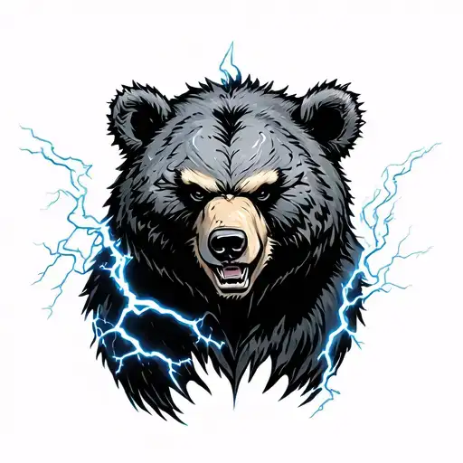 Berserk Bear With Killing In Lighting Storm