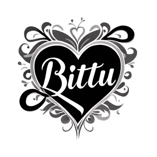 Bittu Name With Love Heart