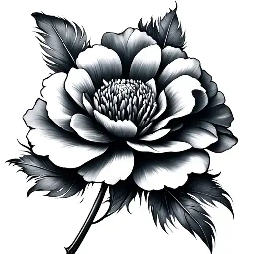 Feather Turning Into Carnation Flower