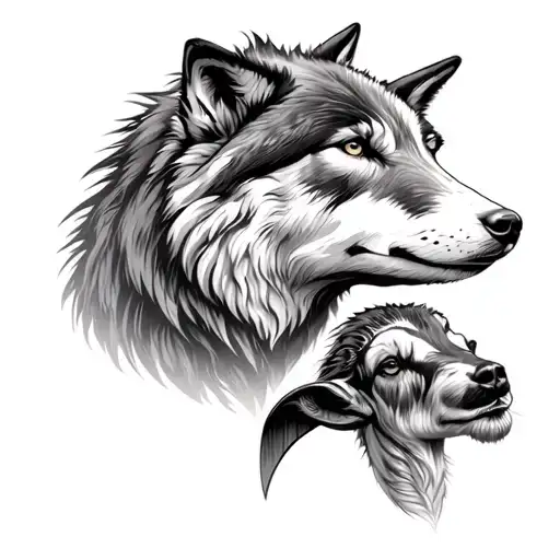 Wolf And A Goat