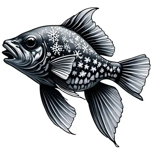 Pleco Fish With Snowflakes And Juice