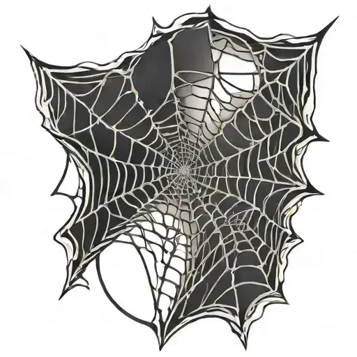 Dark Abstract Spiderweb