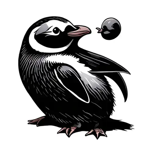 Penguin Blowing Kisses